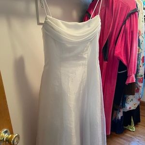 White formal dress